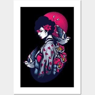 Geisha Posters and Art